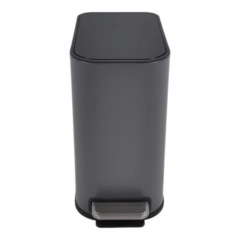 ΚΑΛΑΘΙ ΜΠΑΝΙΟΥ BELLO 5lt SOFT CLOSE SLIM  ΜΕΤΑΛΛΙΚΟ ΓΚΡΙ ΜΑΤ ANKOR