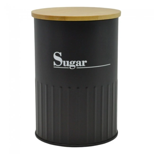 ΒΑΖΟ ΜΕΤΑΛΛΙΚΟ ΜΑΥΡΟ Sugar ΜΕ ΜΠΑΜΠΟΥ ΚΑΠΑΚΙ 9,5x9,5x13εκ.ANKOR