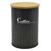 ΒΑΖΟ ΜΕΤΑΛΛΙΚΟ ΜΑΥΡΟ Coffee ΜΕ ΜΠΑΜΠΟΥ ΚΑΠΑΚΙ 9,5x9,5x13εκ.ANKOR