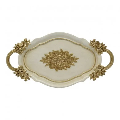 ΔΙΣΚΟΣ ΠΟΛΥΕΣΤΕΡΙΚΟΣ ΜΕ ΧΡΥΣΕΣ ΛΕΠΤΟΜΕΡΕΙΕΣ 37,5x19,5x3,5εκ.ANKOR