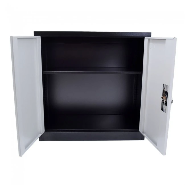 ΝΤΟΥΛΑΠΑ ΜΕΤΑΛΛΙΚΗ ΕΞΩΤΕΡΙΚΟΥ ΧΩΡΟΥ ΜΕ ΡΥΘΜΙΖΟΜΕΝΟ ΡΑΦΙ ΜΑΥΡΗ 90x45x90εκ. ANKOR