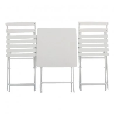 ΜΕΤΑΛΛΙΚΟ ΣΕΤ ΤΡΑΠΕΖΙΟΥ ΚΑΙ 2 ΚΑΡΕΚΛΩΝ ΠΤΥΣΣΟΜΕΝΟ ΣΕ ΕΚΡΟΥ ΜΑΤ ΧΡΩΜΑ ANKOR