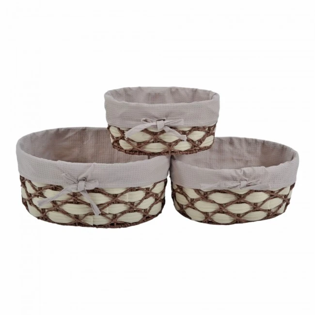 ΚΑΛΑΘΙΑ ΨΑΘΙΝΑ 5 ΤΜΧ ΚΑΦΕ ΜΕ ΥΦΑΣΜΑ ΣΕ ΜΠΕΖ ΧΡΩΜΑ ANKOR