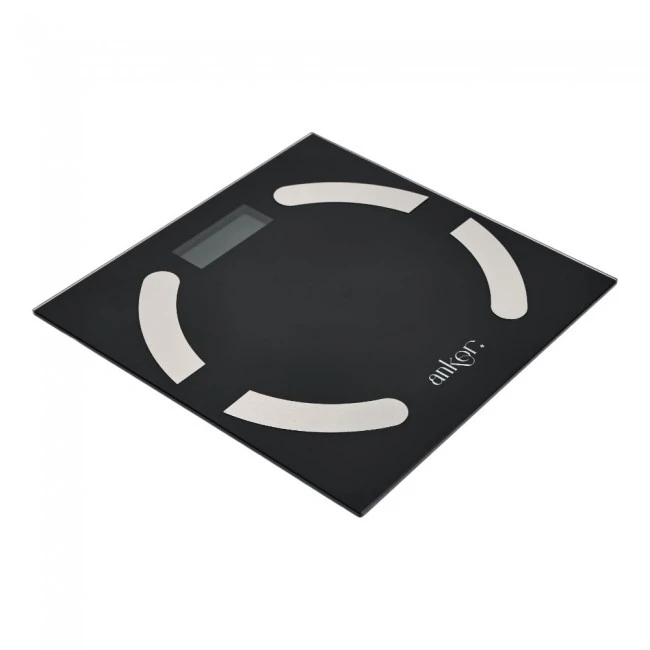 ΗΛΕΚΤΡΟΝΙΚΗ ΖΥΓΑΡΙΑ ΜΠΑΝΙΟΥ ΜΕ ΛΙΠΟΜΕΤΡΗΤΗ ΚΑΙ BLUETOOTH ΣΕ ΜΑΥΡΟ ΧΡΩΜΑ ANKOR