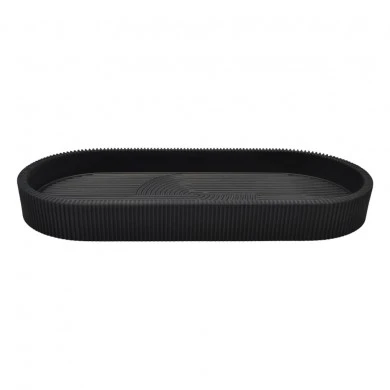 ΣΑΠΟΥΝΟΘΗΚΗ-ΔΙΣΚΑΚΙ ΠΟΛΥΕΣΤΕΡΙΚΟ ΡΙΓΕ ΣΕ ΜΑΥΡΟ ΜΑΤ ΧΡΩΜΑ  25,6x11,3x3εκ.ANKOR