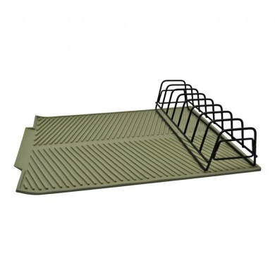 ΠΙΑΤΟΘΗΚΗ ΜΕΤΑΛΛΙΚΗ ΜΕ ΔΙΣΚΟ ΣΙΛΙΚΟΝΗΣ ΣΕ ΛΑΔΙ ΧΡΩΜΑ 42x33x8εκ. ANKOR