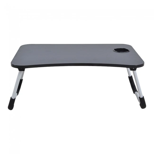 ΤΡΑΠΕΖΑΚΙ ΠΡΩΙΝΟΥ ΠΤΥΣΣΟΜΕΝΟ MDF ΣΕ ΜΑΥΡΟ ΧΡΩΜΑ 60x40x26εκ. ANKOR