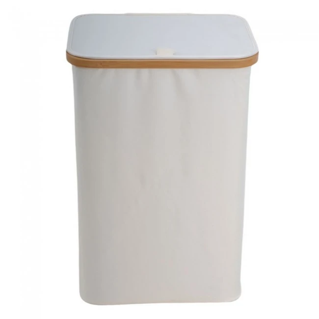 ΚΑΛΑΘΙ ΑΠΛΥΤΩΝ ΥΦΑΣΜΑΤΙΝΟ ΣΕ ΕΚΡΟΥ ΧΡΩΜΑ ΜΕ ΜΠΑΜΠΟΥ ΣΚΕΛΕΤΟ 40x30x60εκ. ANKOR