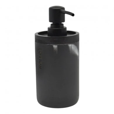 DISPENSER ΠΟΛΥΕΣΤΕΡΙΚΟ ΣΕ ΜΑΥΡΟ ΧΡΩΜΑ ΚΑΙ ΜΑΡΜΑΡΙΝΗ ΟΨΗ 7,5x7,5x17εκ.ANKOR