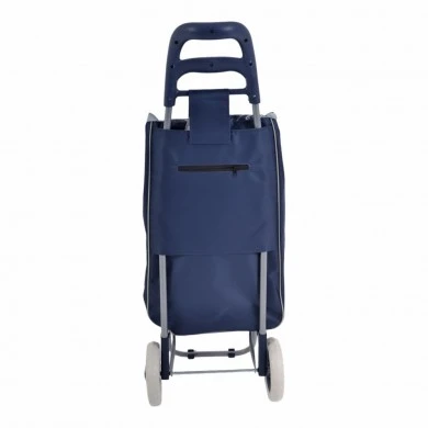 ΚΑΡΟΤΣΙ ΛΑΪΚΗΣ ΜΕΤΑΛΛΙΚΟ ΜΕ ΜΠΛΕ ΣΑΚΟ ORGANIC FOOD 35x27x94εκ. ANKOR