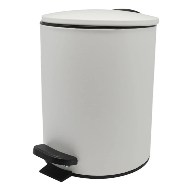 ΚΑΛΑΘΙ ΜΠΑΝΙΟΥ 5lt INOX ΑΣΠΡΟ ΜΑΤ SOFT CLOSE ANKOR