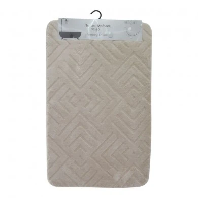 ΠΑΤΑΚΙ ΜΠΑΝΙΟΥ MEMORY FOAM ΣΕ ΜΠΕΖ ΧΡΩΜΑ ΜΕ PVC ΠΛΑΤΗ 50x80εκ.ANKOR
