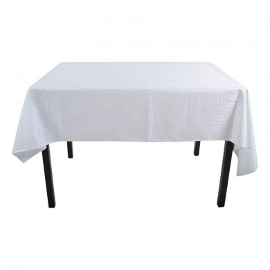 ΤΡΑΠΕΖΟΜΑΝΤΗΛΟ ΖΑΚΑΡ ΑΛΕΚΙΑΣΤΟ ΛΕΥΚΟ 140x220εκ. ΜΕ ΓΕΩΜΕΤΡΙΚΟ ΜΟΤΙΒΟ ANKOR