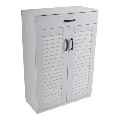 ΠΑΠΟΥΤΣΟΘΗΚΗ ΝΤΟΥΛΑΠΙ ΜΕ ΣΥΡΤΑΡΙ ΞΥΛΙΝΟ 68x32x98εκ.ΣΕ ΑΣΠΡΟ ΧΡΩΜΑ ANKOR