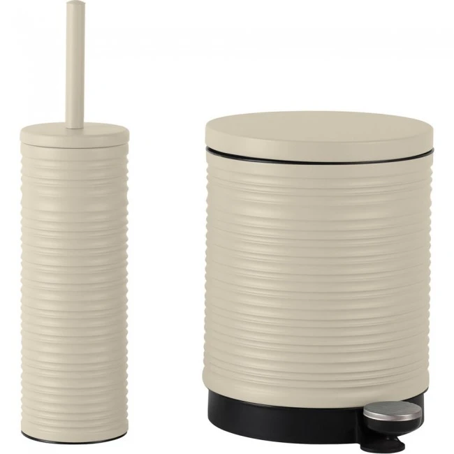 ΚΑΛΑΘΙ ΜΠΑΝΙΟΥ 5lt ΜΕΤΑΛΛΙΚΟ ΡΙΓΕ ΣΕ ΧΡΩΜΑ ΜΠΕΖ ΜΑΤ SOFT CLOSE ANKOR