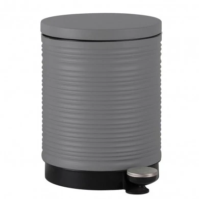 ΚΑΛΑΘΙ ΜΠΑΝΙΟΥ 5lt ΜΕΤΑΛΛΙΚΟ ΡΙΓΕ ΣΕ ΧΡΩΜΑ ΓΚΡΙ ΜΑΤ SOFT CLOSE ANKOR