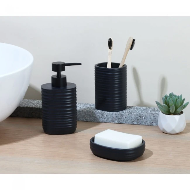 DISPENSER ΠΟΛΥΕΣΤΕΡΙΚΟ ΡΙΓΕ ΣΕ ΑΝΘΡΑΚΙ ΧΡΩΜΑ  ΜΑΤ 8,1x8,1x16,9εκ.ANKOR