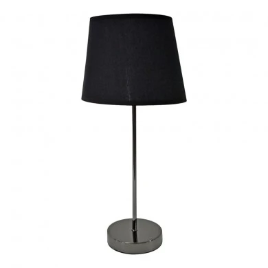 ΦΩΤΙΣΤΙΚΟ ΕΠΙΤΡΑΠΕΖΙΟ ΜΕΤΑΛΛΙΚΟ ΣΕ ΜΑΥΡΟ ΦΙΜΕ ΧΡΩΜΑ ΜΕ ΜΑΥΡΟ ΚΑΠΕΛΟ 21x21x46εκ. ANKOR