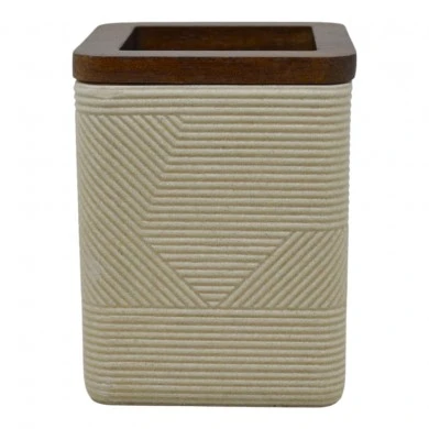 ΠΟΤΗΡΟΘΗΚΗ ΠΟΛΥΕΣΤΕΡΙΚΗ ΜΠΕΖ ΤΕΤΡΑΓΩΝΗ ΜΕ ΞΥΛΟ ΑΚΑΚΙΑΣ 8x8x10εκ.ANKOR