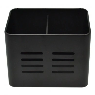 ΚΟΥΤΑΛΟΘΗΚΗ ΜΕΤΑΛΛΙΚΗ ΔΙΠΛΗ ΣΕ ΜΑΥΡΟ ΜΑΤ ΧΡΩΜΑ 16x9x13εκ. ANKOR