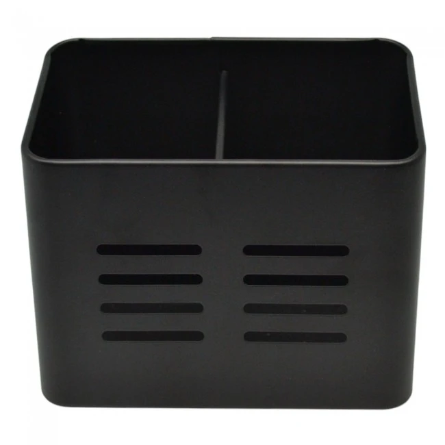 ΚΟΥΤΑΛΟΘΗΚΗ ΜΕΤΑΛΛΙΚΗ ΔΙΠΛΗ ΣΕ ΜΑΥΡΟ ΜΑΤ ΧΡΩΜΑ 16x9x13εκ. ANKOR