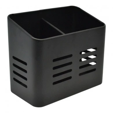 ΚΟΥΤΑΛΟΘΗΚΗ ΜΕΤΑΛΛΙΚΗ ΔΙΠΛΗ ΣΕ ΜΑΥΡΟ ΜΑΤ ΧΡΩΜΑ 16x9x13εκ. ANKOR