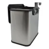 ΚΑΔΟΣ ΑΠΟΡΡΙΜΑΤΩΝ 5lt ΙNOX  ΜΕ ΓΑΝΤΖΟ ΓΙΑ  ΝΤΟΥΛΑΠΙ 25x15,1x24,7εκ. ANKOR