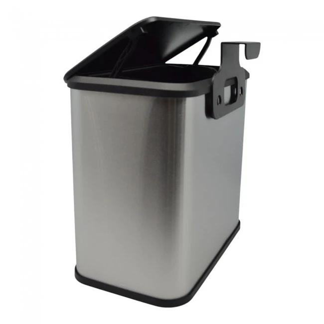ΚΑΔΟΣ ΑΠΟΡΡΙΜΑΤΩΝ 5lt ΙNOX  ΜΕ ΓΑΝΤΖΟ ΓΙΑ  ΝΤΟΥΛΑΠΙ 25x15,1x24,7εκ. ANKOR