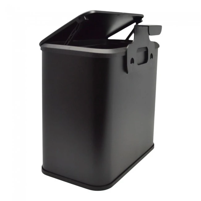 ΚΑΔΟΣ ΑΠΟΡΡΙΜΑΤΩΝ 5lt ΙNOX ΣΕ ΜΑΥΡΟ ΧΡΩΜΑ ΜΕ ΓΑΝΤΖΟ ΓΙΑ  ΝΤΟΥΛΑΠΙ 25x15,1x24,7εκ. ANKOR