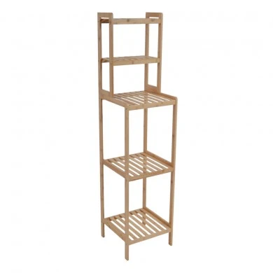 ΡΑΦΙΕΡΑ ΑΠΟ ΞΥΛΟ ΜΠΑΜΠOΥ ΜΕ 5 ΡΑΦΙΑ 30x30x127,5εκ. ANKOR