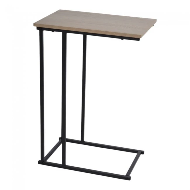 ΤΡΑΠΕΖΙ ΒΟΗΘΗΤΙΚΟ ΞΥΛΙΝΟ ΜΕ ΜΑΥΡΗ ΜΕΤΑΛΛΙΚΗ ΒΑΣΗ 40x26x58εκ. ANKOR