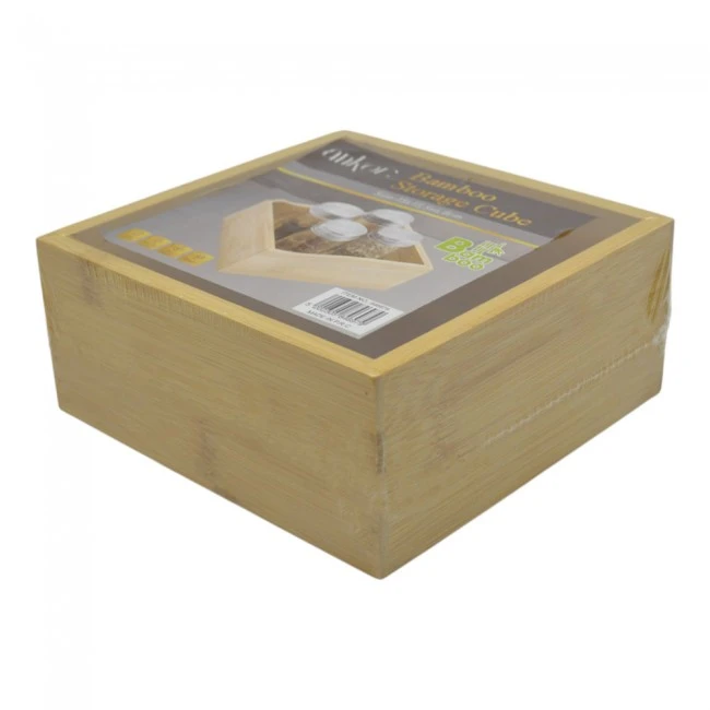 ΚΟΥΤΙ ΑΠΟΘΗΚΕΥΣΗΣ ΚΑΙ ΟΡΓΑΝΩΣΗΣ ΑΠΟ ΞΥΛΟ ΜΠΑΜΠΟΥ 15x15,5x6,8εκ. ANKOR