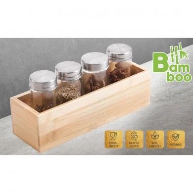 ΚΟΥΤΙ ΑΠΟΘΗΚΕΥΣΗΣ ΚΑΙ ΟΡΓΑΝΩΣΗΣ ΑΠΟ ΞΥΛΟ ΜΠΑΜΠΟΥ 7,5x23x6,8εκ. ANKOR