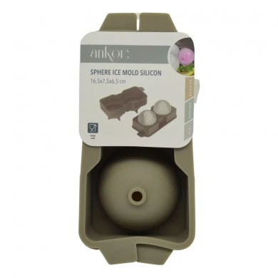 ΠΑΓΟΘΗΚΗ ΣΦΑΙΡΑ ΑΠΟ ΣΙΛΙΚΟΝΗ 2 ΘΕΣΕΩΝ ΣΕ TAUPE ΧΡΩΜΑ 16,5x7,5x6,5εκ. ANKOR