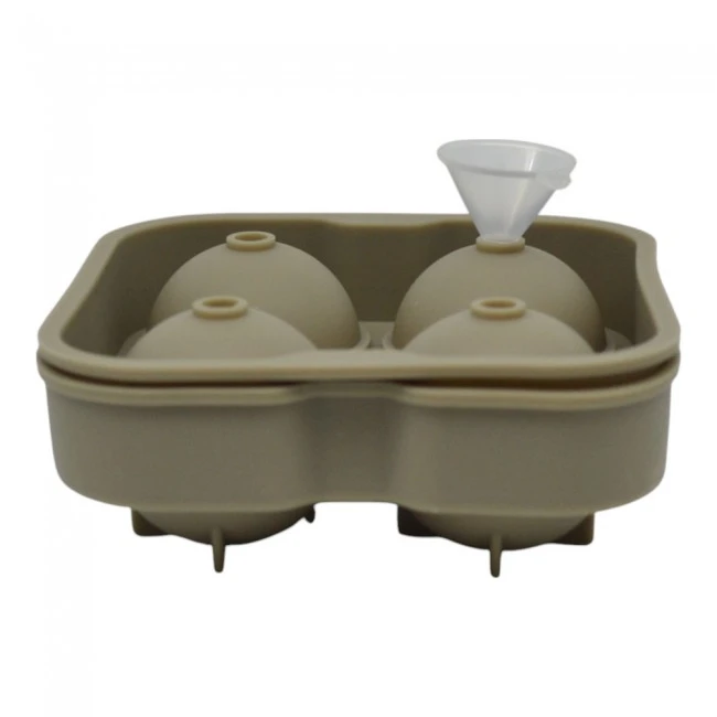 ΠΑΓΟΘΗΚΗ ΣΦΑΙΡΑ ΑΠΟ ΣΙΛΙΚΟΝΗ 4 ΘΕΣΕΩΝ ΣΕ TAUPE ΧΡΩΜΑ 12,5x12,5x4,8εκ. ANKOR