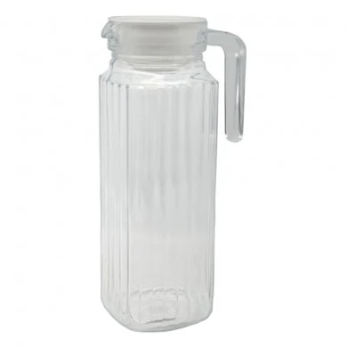 ΚΑΝΑΤΑ ΓΥΑΛΙΝΗ 1lt ΜΕ ΠΛΑΣΤΙΚΟ ΚΑΠΑΚΙ 7,6x8,5x24εκ. ANKOR