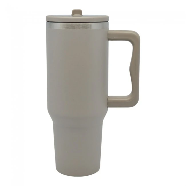 ΠΟΤΗΡΙ ΘΕΡΜΟΣ ΑΝΟΞΕΙΔΩΤΟ 1,2lt ΜΕ ΚΑΛΑΜΑΚΙ TAUPE 9,8x26εκ.ANKOR