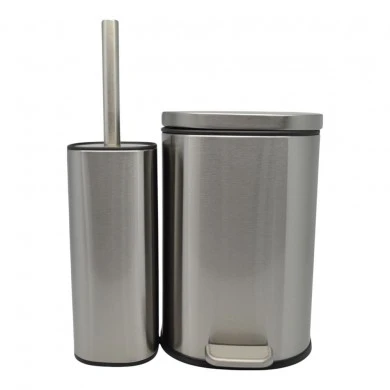 ΣΕΤ ΚΑΛΑΘΙ ΜΠΑΝΙΟΥ 5lt ANYDAY SOFT CLOSE ΚΑΙ ΠΙΓΚΑΛ ΒΟΥΡΤΣΑΚΙ FINGER PRINT PROOF INOX ΜΑΤ ANKOR