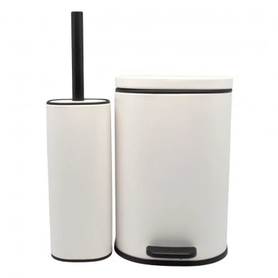 ΣΕΤ ΚΑΛΑΘΙ ΜΠΑΝΙΟΥ 5lt ANYDAY SOFT CLOSE ΚΑΙ ΠΙΓΚΑΛ ΒΟΥΡΤΣΑΚΙ FINGER PRINT PROOF ΑΣΠΡΟ ΜΑΤ ANKOR