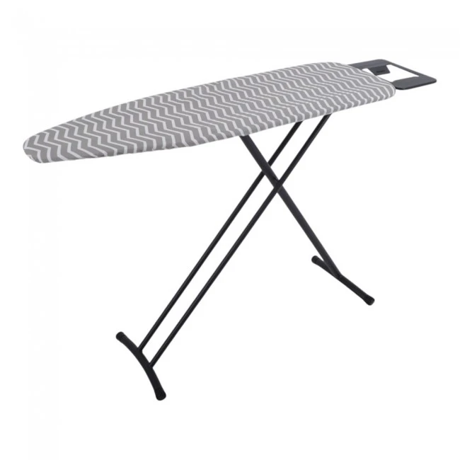 ΣΙΔΕΡΩΣΤΡΑ 38x124εκ ΜΑΥΡΗ ΜΑΤ 100% ΒΑΜΒΑΚΕΡΟ ΚΑΛΥΜΜΑ ΥΨΟΣ 78-95εκ. ANKOR