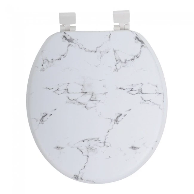 ΚΑΠΑΚΙ ΤΟΥΑΛΕΤΑΣ ΜΑΛΑΚΟ ΑΣΠΡΟ ΜΑΡΜΑΡΟ 26-36x39εκ. ANKOR