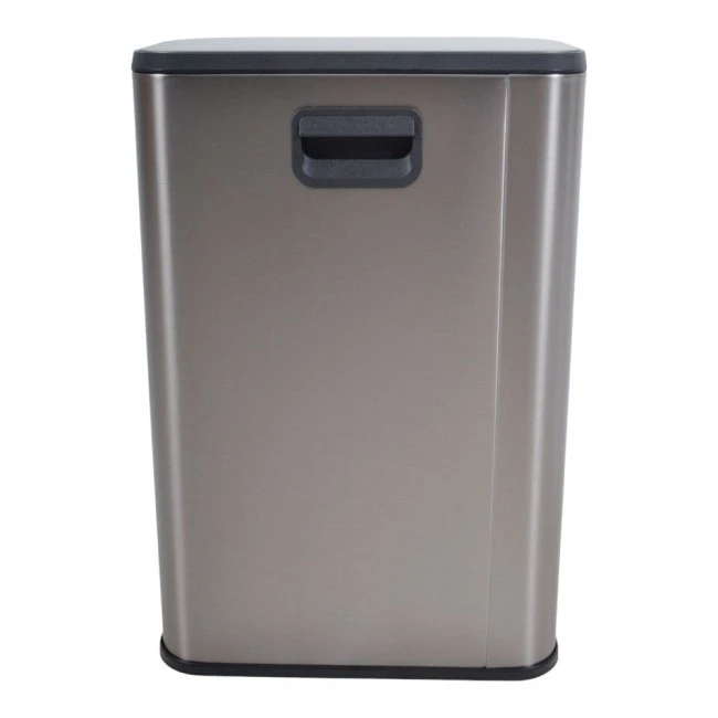 ΚΑΔΟΣ ΑΠΟΡΡΙΜΑΤΩΝ SOUL 12L SOFT CLOSE FINGER PRINT PROOF INOX ΜΑΤ ANKOR