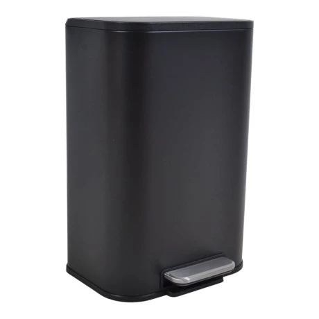 ΚΑΔΟΣ ΑΠΟΡΡΙΜΑΤΩΝ SOUL 12L SOFT CLOSE ΙΝΟΧ ΜΑΥΡΟ ΜΑΤ ANKOR