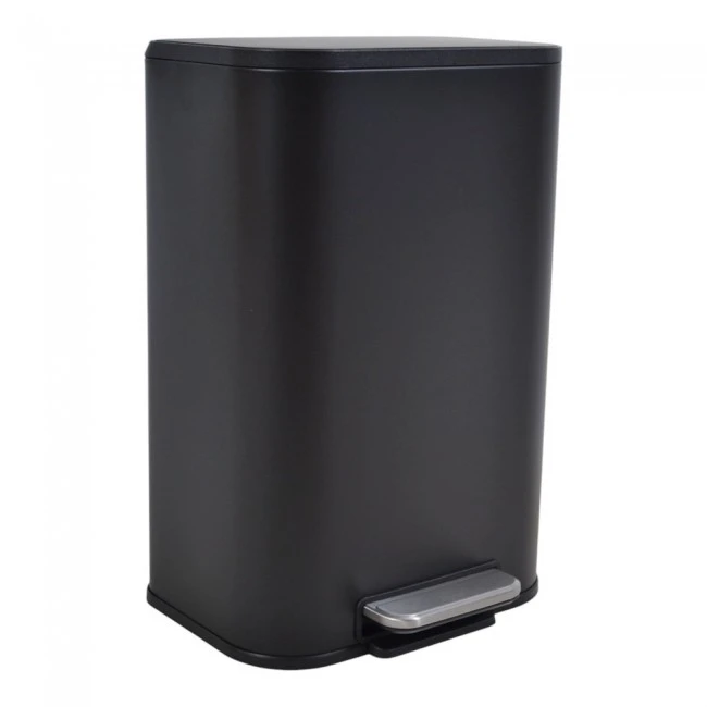 ΚΑΔΟΣ ΑΠΟΡΡΙΜΑΤΩΝ SOUL 12L SOFT CLOSE ΙΝΟΧ ΜΑΥΡΟ ΜΑΤ ANKOR