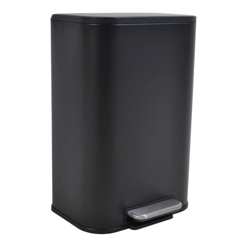 ΚΑΔΟΣ ΑΠΟΡΡΙΜΑΤΩΝ SOUL 12L SOFT CLOSE ΙΝΟΧ ΜΑΥΡΟ ΜΑΤ ANKOR