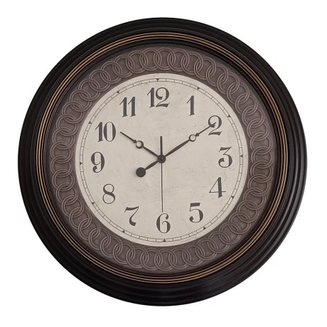 ΡΟΛΟΙ ΤΟΙΧΟΥ ΠΛΑΣΤΙΚΟ ΣΕ ΜΑΥΡΟ VINTAGE ΧΡΩΜΑ 55,8x55,8x5,2εκ.ANKOR