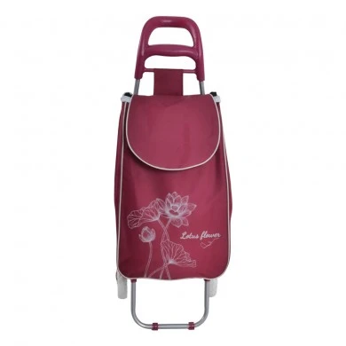 ΚΑΡΟΤΣΙ ΛΑΪΚΗΣ ΜΕΤΑΛΛΙΚΟ ΜΕ ΜΠΟΡΝΤΟ ΣΑΚΟ ΚΑΙ ΣΧΕΔΙΟ ΛΩΤΟΥΣ 35x27x94εκ. ANKOR