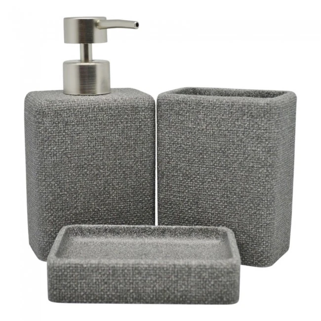 ΠΟΤΗΡΟΘΗΚΗ ΠΟΛΥΕΣΤΕΡΙΚΗ ΓΚΡΙ ΜΕ ΣΑΓΡΕ ΥΦΗ 8,5x5,6x11,6εκ.ANKOR