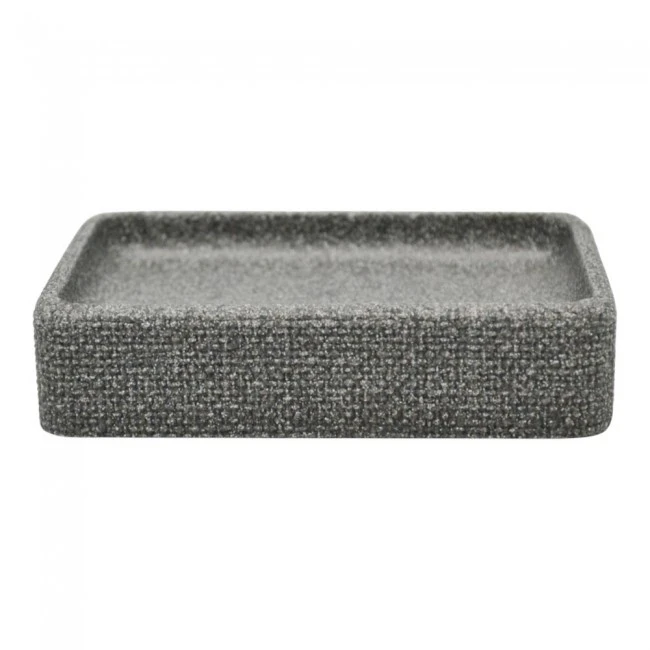 ΣΑΠΟΥΝΟΘΗΚΗ ΠΟΛΥΕΣΤΕΡΙΚΗ ΓΚΡΙ ΜΕ ΣΑΓΡΕ ΥΦΗ 11,8x8x2,7εκ.ANKOR