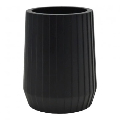 ΠΟΤΗΡΟΘΗΚΗ ΠΟΛΥΕΣΤΕΡΙΚΗ ΜΑΥΡΗ ΜΕ ΡΙΓΕΣ 7,7x7,7x10εκ.ANKOR